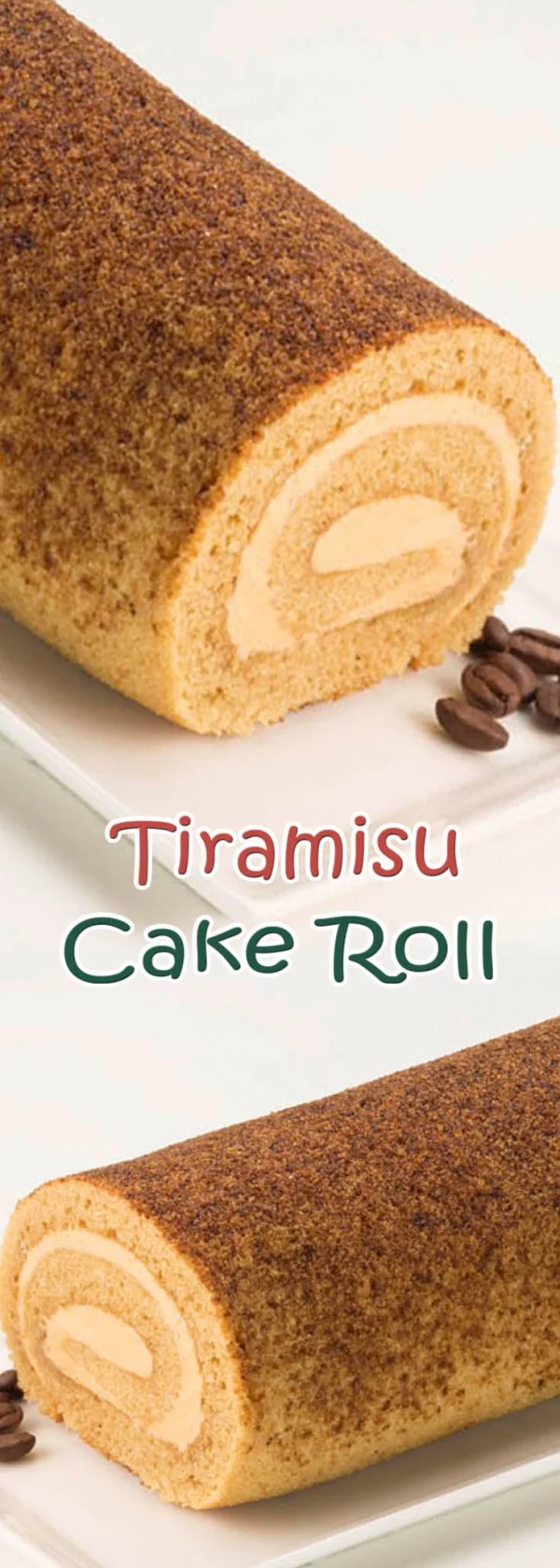 Tiramisu Cake Roll #tiramisu #recipe #dessert