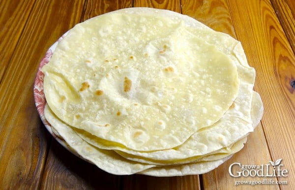 Homemade Flour Tortilla Recipe #tortilla #recipe #mexicanfood #dinner #lunch