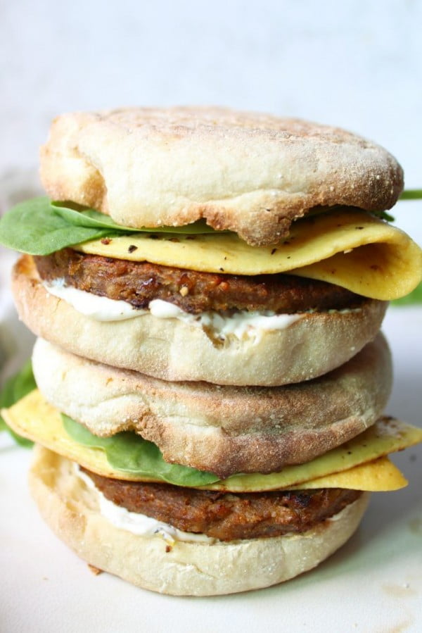 The Best Vegan Breakfast Sandwiches #vegetarian #healthy #breakfast #recipe