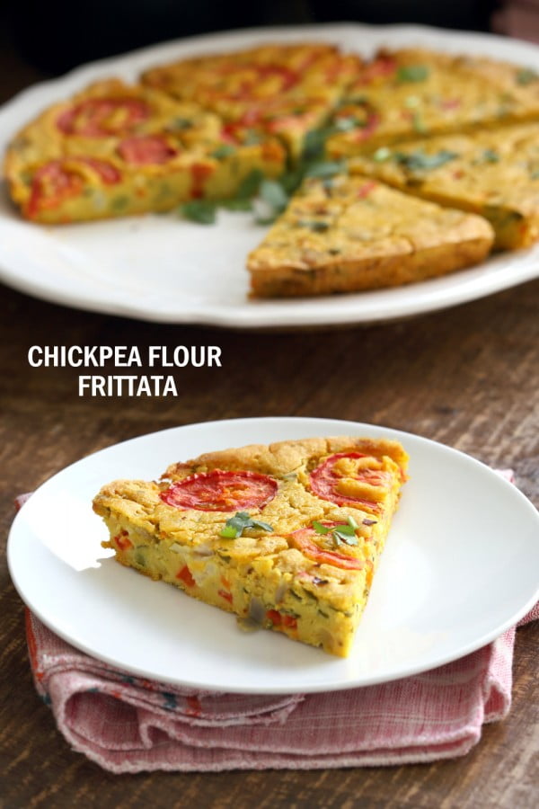 Chickpea Flour Frittata #vegetarian #healthy #breakfast #recipe