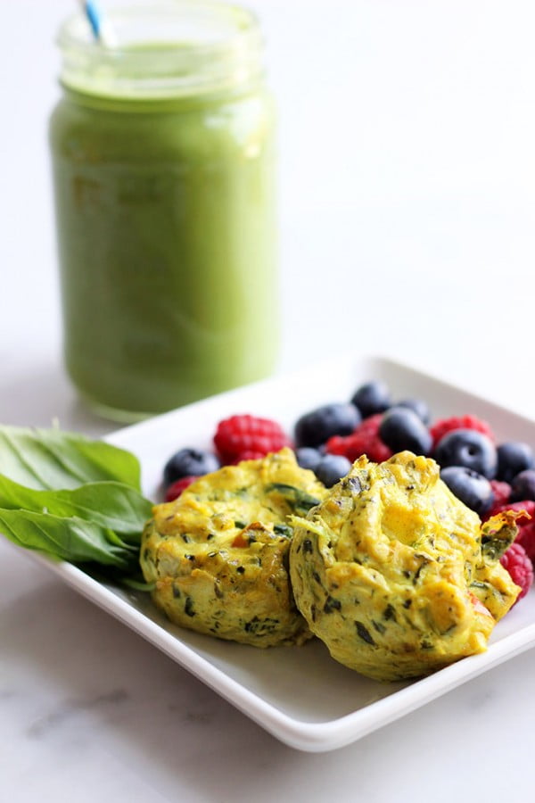 Mini Vegan Frittatas #vegetarian #healthy #breakfast #recipe