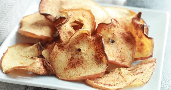 Air Fryer Apple Chips #apple #recipe #dessert #snack