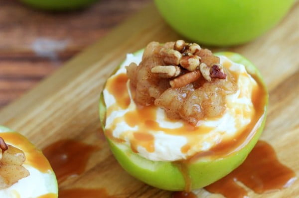 Cheesecake Stuffed Apples #apple #recipe #dessert #snack