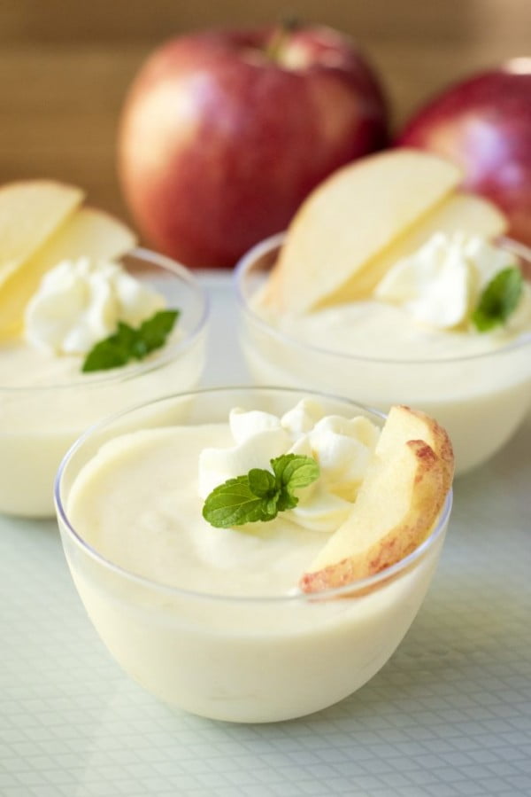 Fresh Apple Mousse #apple #recipe #dessert #snack