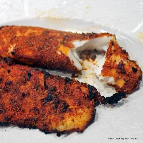 Grilled Blackened Tilapia from 101 Cooking For Two #grilled #fish #grill #dinner #recipe