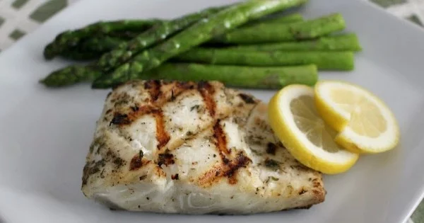 Grilled Halibut with Lemon-Herb Butter' #grilled #fish #grill #dinner #recipe