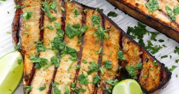 Cilantro-Lime Grilled Swordfish Recipe #grilled #fish #grill #dinner #recipe