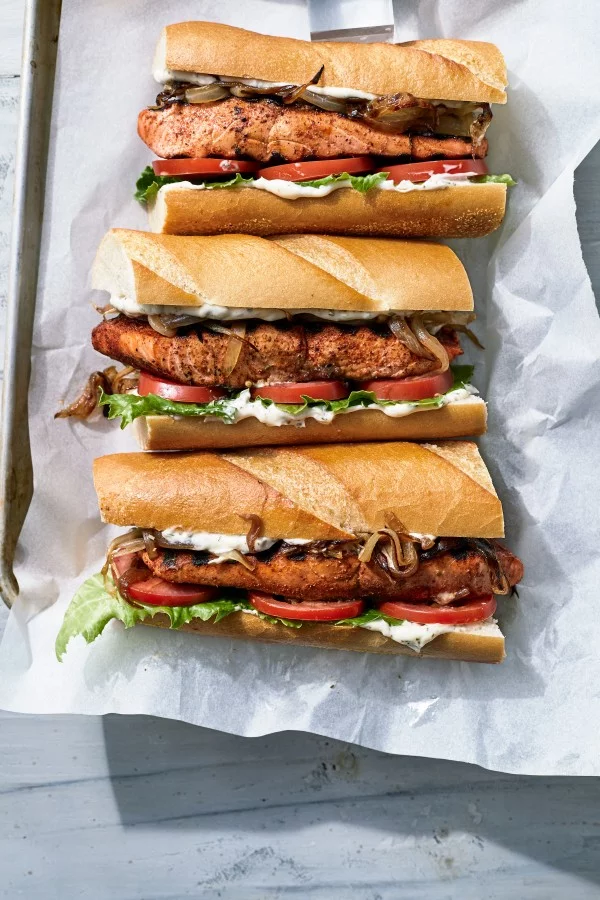 Market Grill Fish Sandwiches #grilled #fish #grill #dinner #recipe