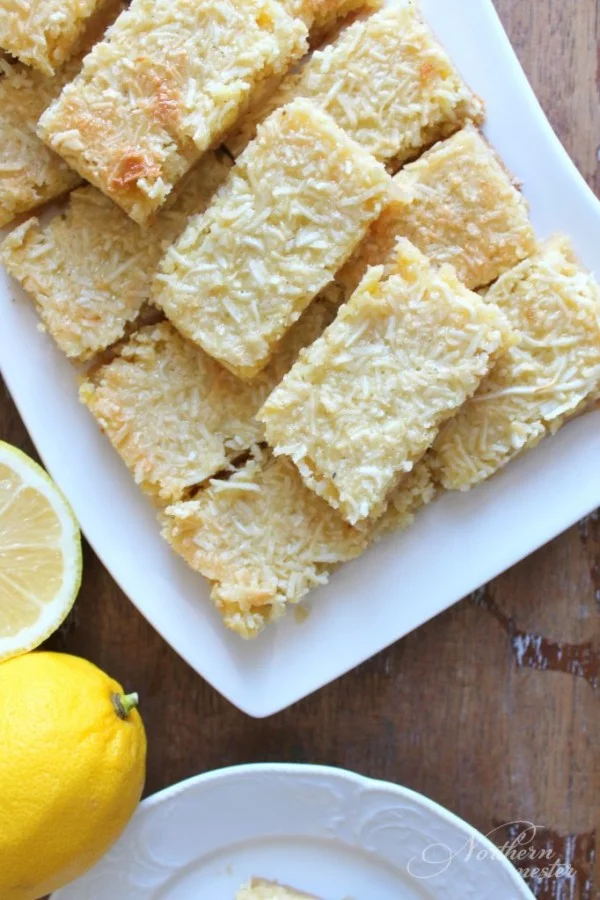 Lemon Coconut Bars #lemon #dessert #recipe