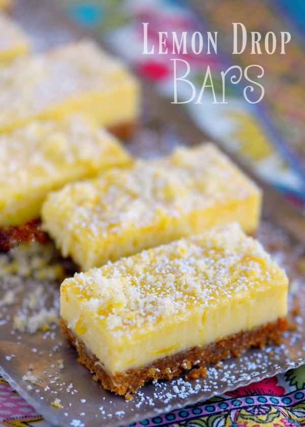 Lemon Drop Bars #lemon #dessert #recipe