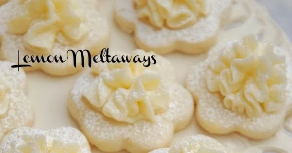 Frilly Lemon Meltaway Cookies' #lemon #dessert #recipe