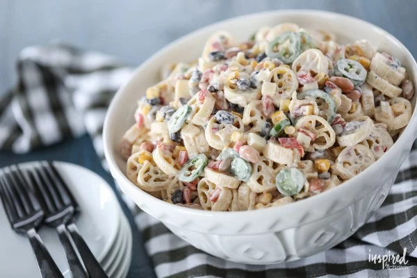 Southwest Pasta Salad #pasta #salad #recipe #lunch #dinner