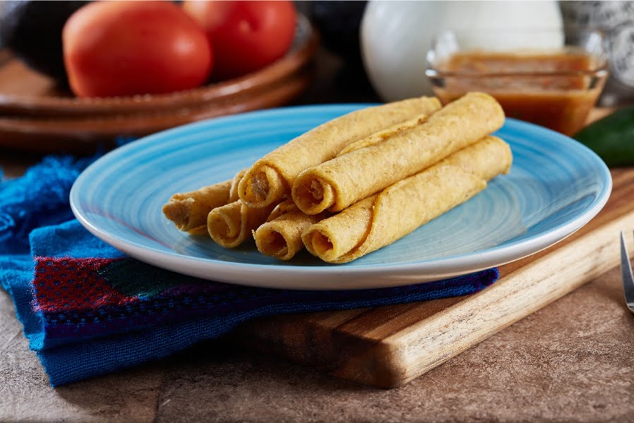 Experience the Real Flavors of Mexican Gastronomy with These Rice and Beans Tacos Dorados