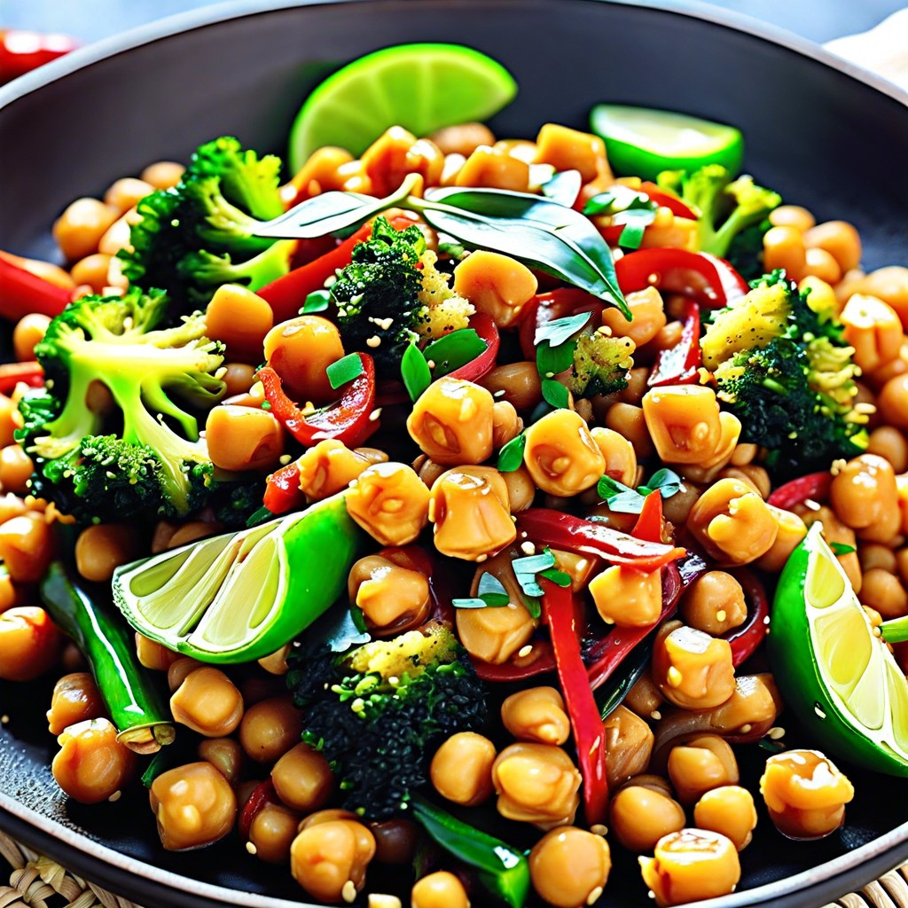 about the recipe spicy vegan chickpea stir fry