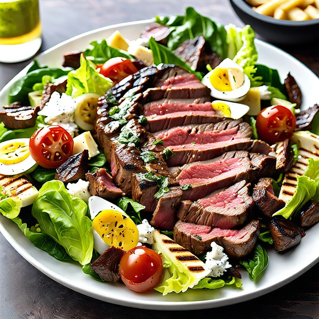 grilled steak caesar salad