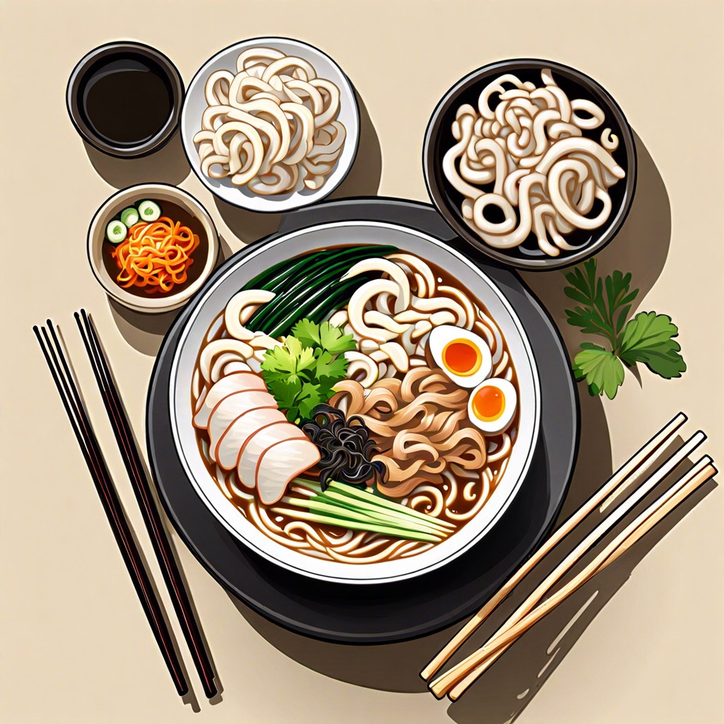 udon noodle soup extravaganza